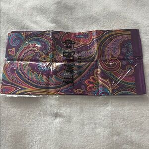 Colorful Paisley Silk Scarf